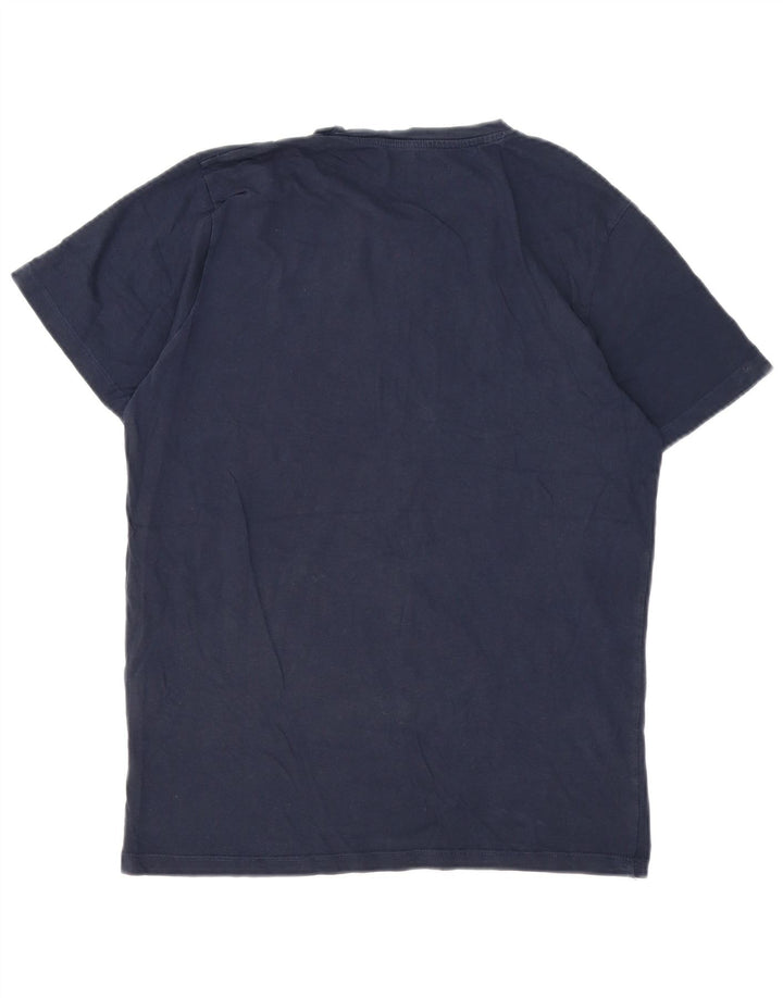 Jack & Jones ανδρικό μπλουζάκι με γραφικό κανονικό μπλουζάκι, μεσαίο μπλε βαμβακερό