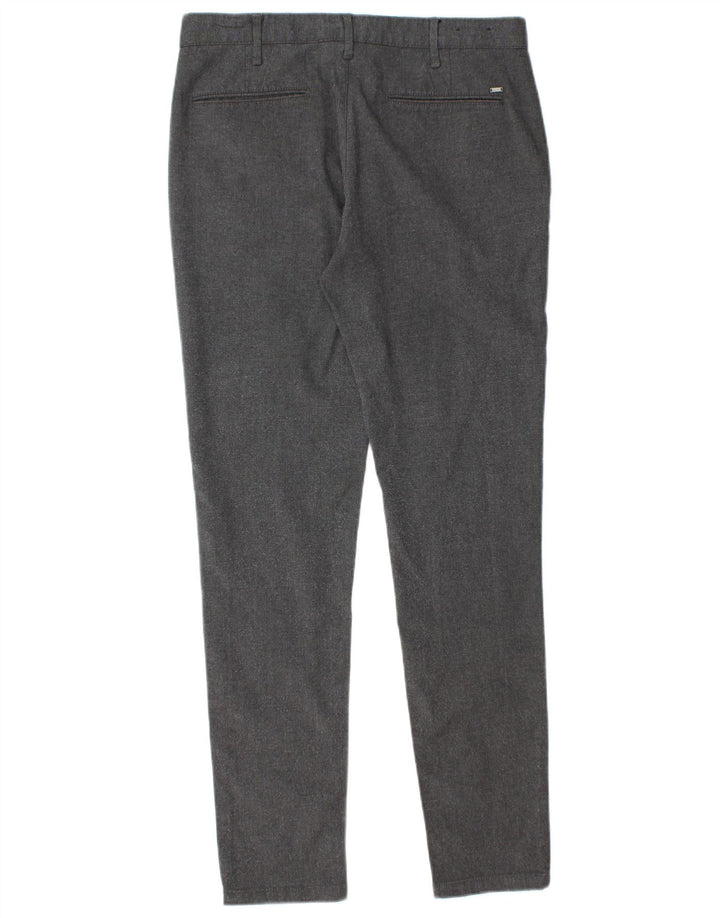 Zara Ανδρικό Slim παντελόνι Chino EU 40 Medium W31 L30 Grey Polyester