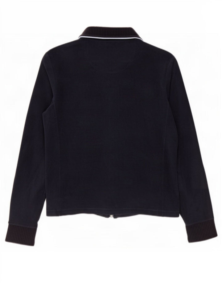 Champion Γυναικείο Fleece Jacket UK 14 Medium Navy Blue Polyester