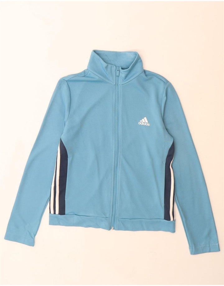 Γυναικεία αθλητική φόρμα Adidas Top Jacket UK 16/18 Large Blue Colourblock