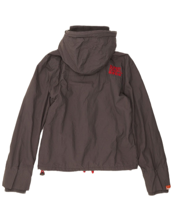 Superdry Γυναικείο Μπουφάν Windbreaker Graphic UK 12 Medium Grey