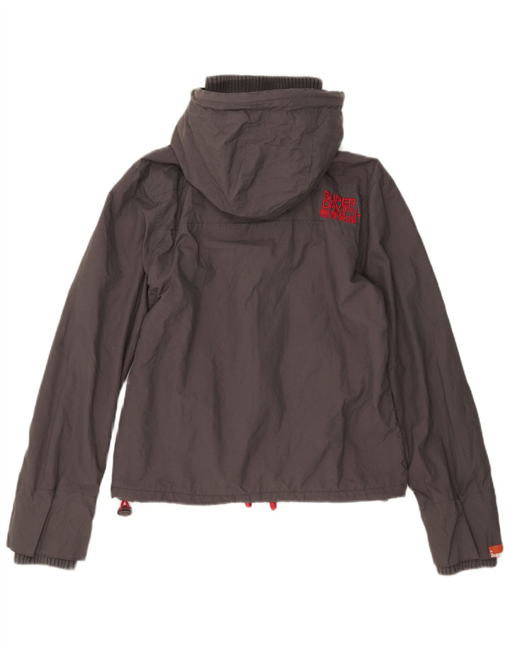 Superdry Γυναικείο Μπουφάν Windbreaker Graphic UK 12 Medium Grey