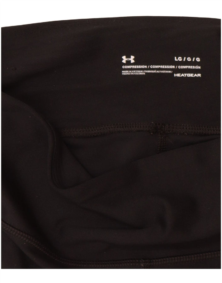 Under Armour Γυναικεία Heat Gear Graphic legging UK 16 Large Black Polyester