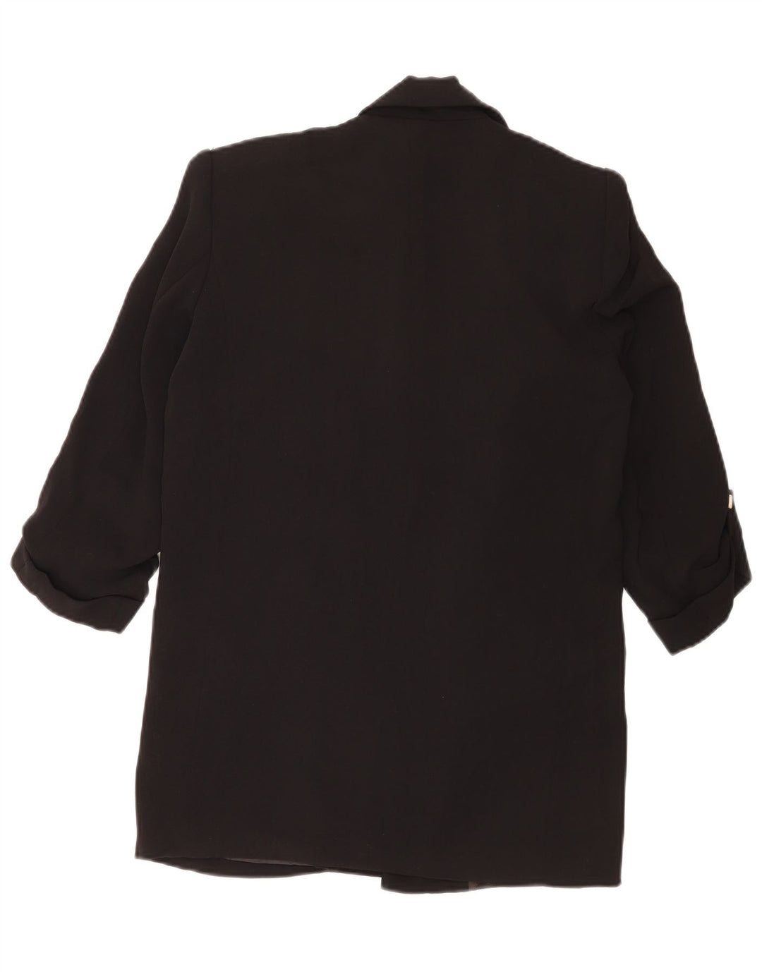 Zara Γυναικείο Μπουφάν 3/4 με ανοιχτό μανίκι UK 6 XS μαύρο πολυεστέρα