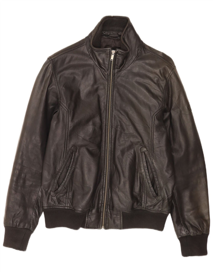 Bomboogie Ανδρικό Δερμάτινο Μπουφάν UK 42 XL Μαύρο Δερμάτινο