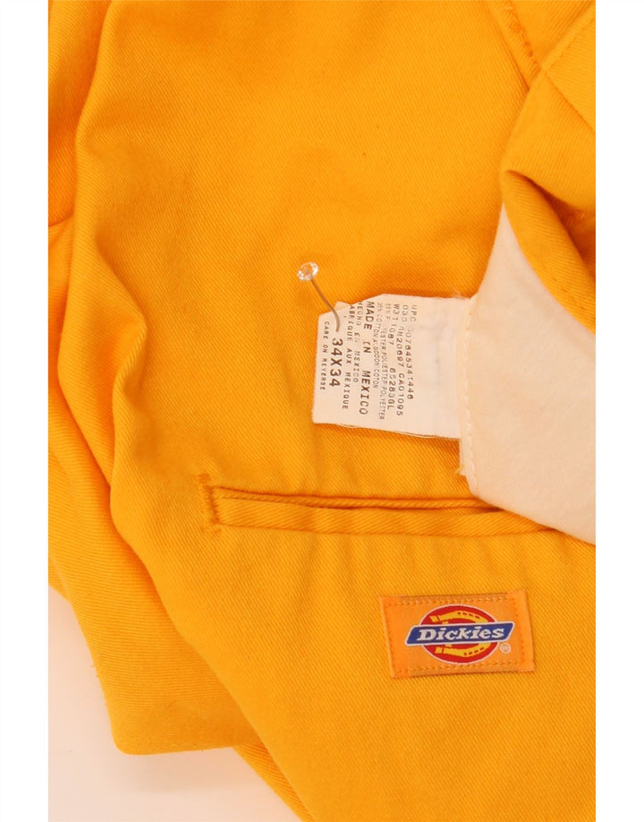 Ανδρικό παντελόνι Dickies Crop Cargo W34 L24 κίτρινο πολυεστέρα