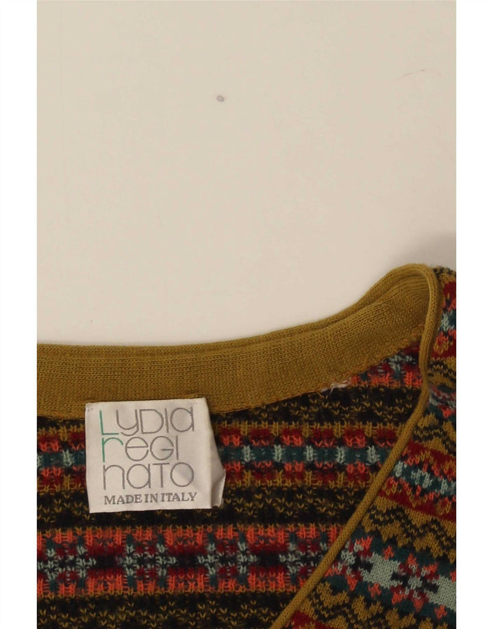 Vintage Ανδρικό Αμάνικο Ζακέτα Μεσαίο Πολύχρωμο Fair Isle