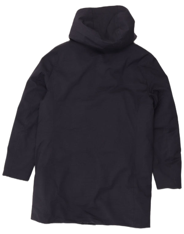 Gutteridge Ανδρικό παλτό με κουκούλα IT 48 Medium Navy Blue Polyester