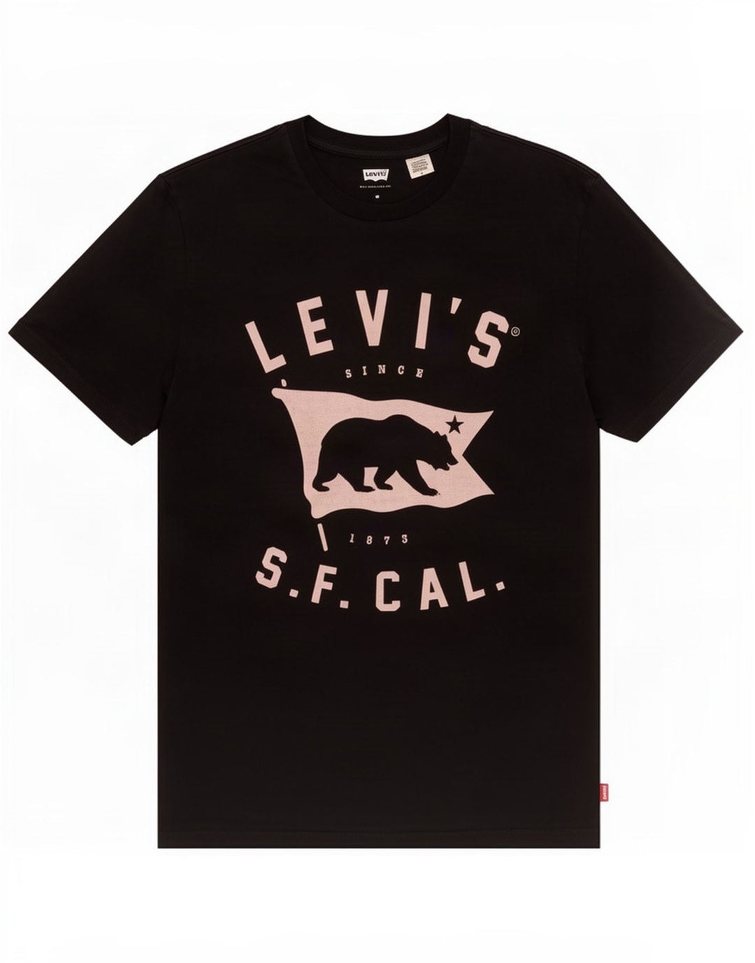 Ανδρικό γραφικό T-Shirt Levi's Top Μεσαίο μαύρο βαμβακερό