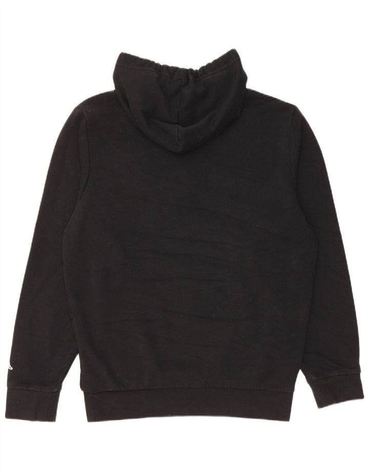 Γυναικείο γυναικείο κουκούλα με κουκούλα Kappa, μεσαίο μαύρο βαμβακερό