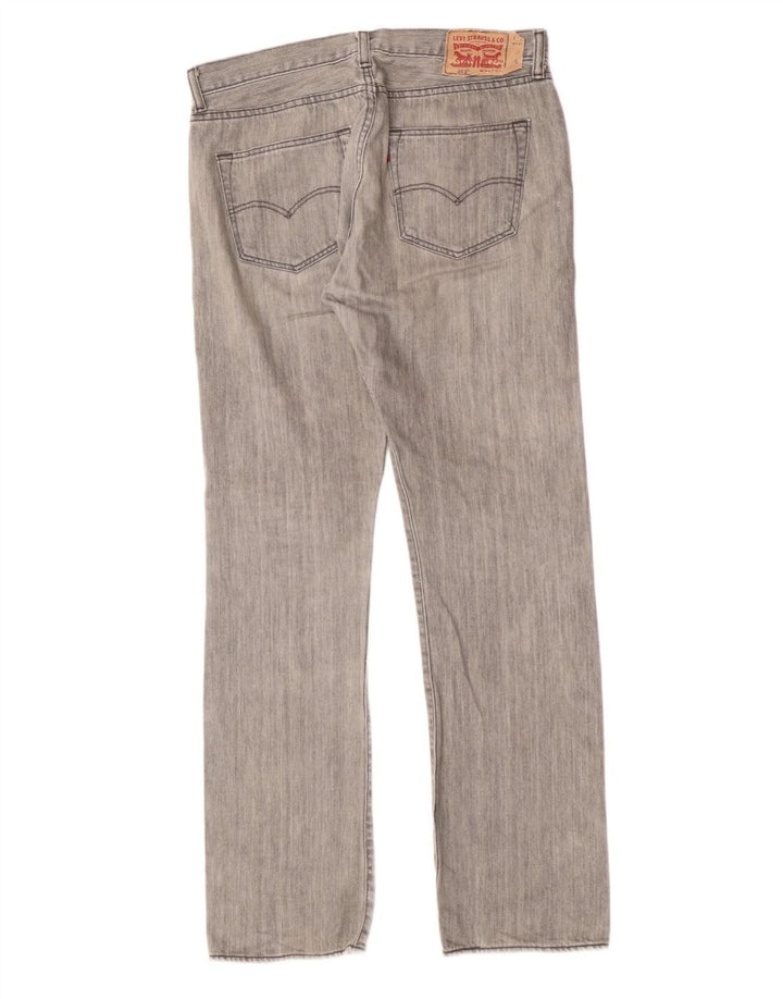 Levi's Mens 501 Straight Jeans W34 L34 Γκρι βαμβακερό