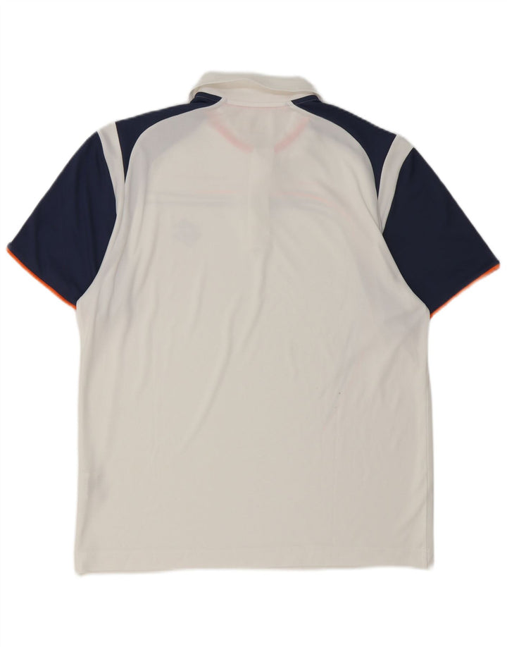 Lotto Ανδρικό γραφικό πουκάμισο πόλο με μεγάλο λευκό χρώμα πολυεστέρα