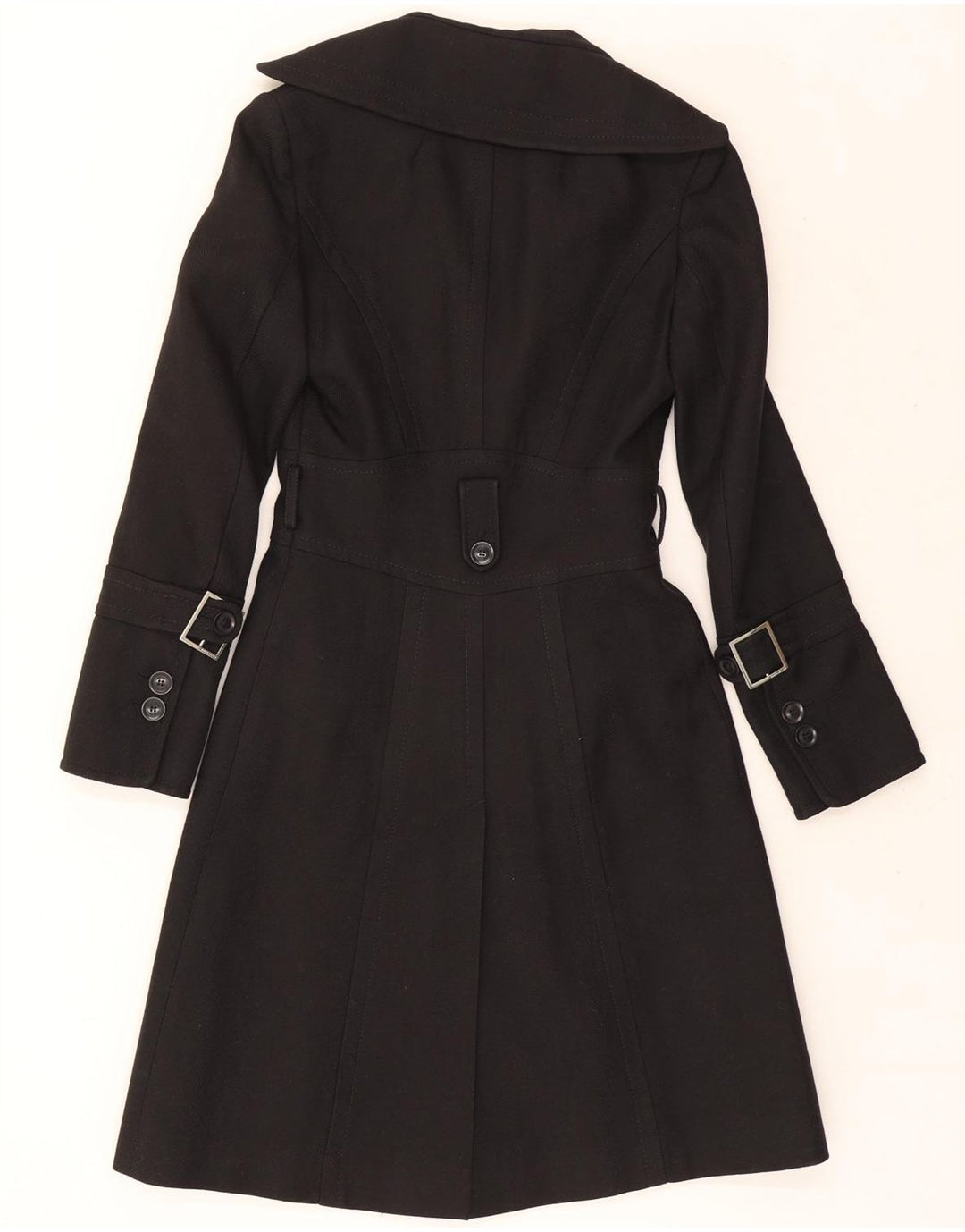 Γυναικείο παλτό Karen Millen UK 8 Small Black Wool