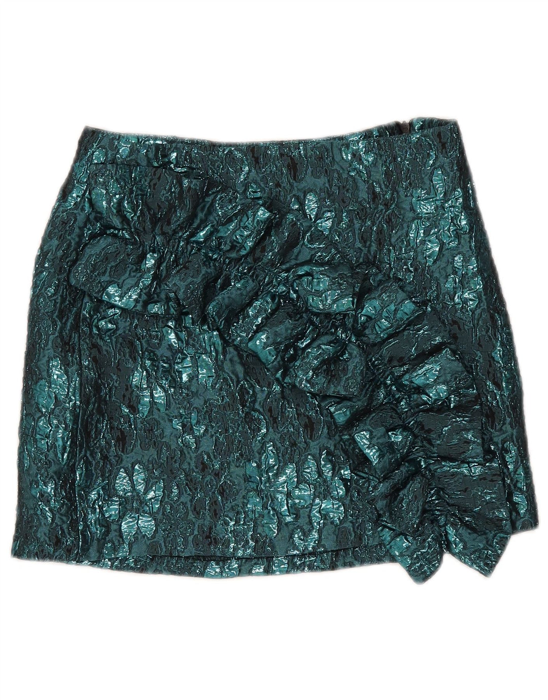 Zara Γυναικεία Μίνι Φούστα XS W24 Μπλε Floral Πολυεστέρας