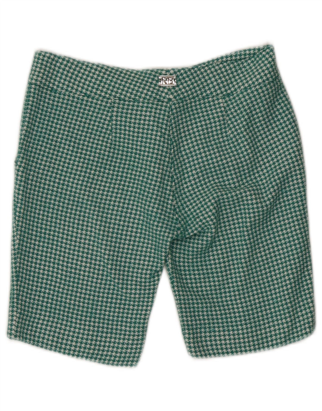 ROCCOBAROCCO Γυναικείο σορτς Chino US 6 Medium W30 πράσινο μαλλί Houndstooth