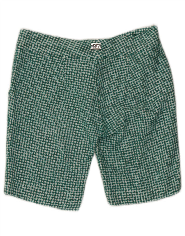 ROCCOBAROCCO Γυναικείο σορτς Chino US 6 Medium W30 πράσινο μαλλί Houndstooth