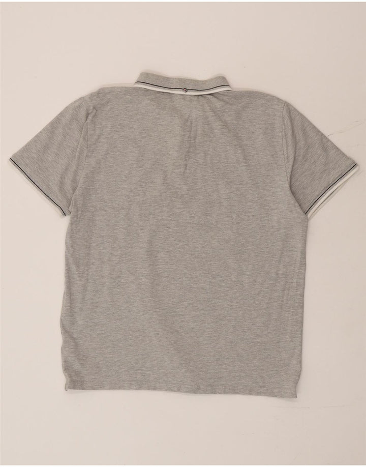 Ανδρικό μπλουζάκι πόλο Ben Sherman μεγάλο γκρι βαμβακερό