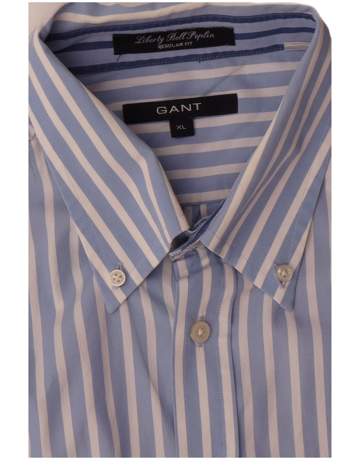 Ανδρικό πουκάμισο Gant Regular Fit XL Μπλε ριγέ βαμβακερό