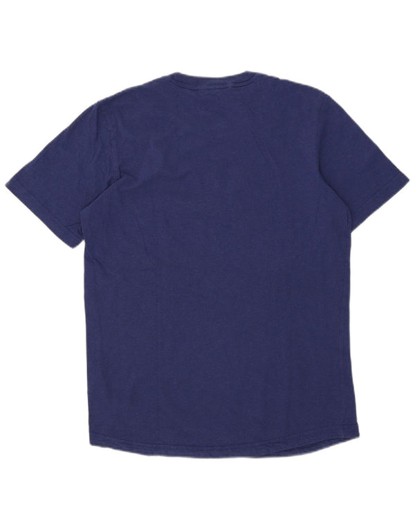 Ανδρικό γραφικό T-Shirt Adidas Top από μεσαίο μπλε βαμβακερό