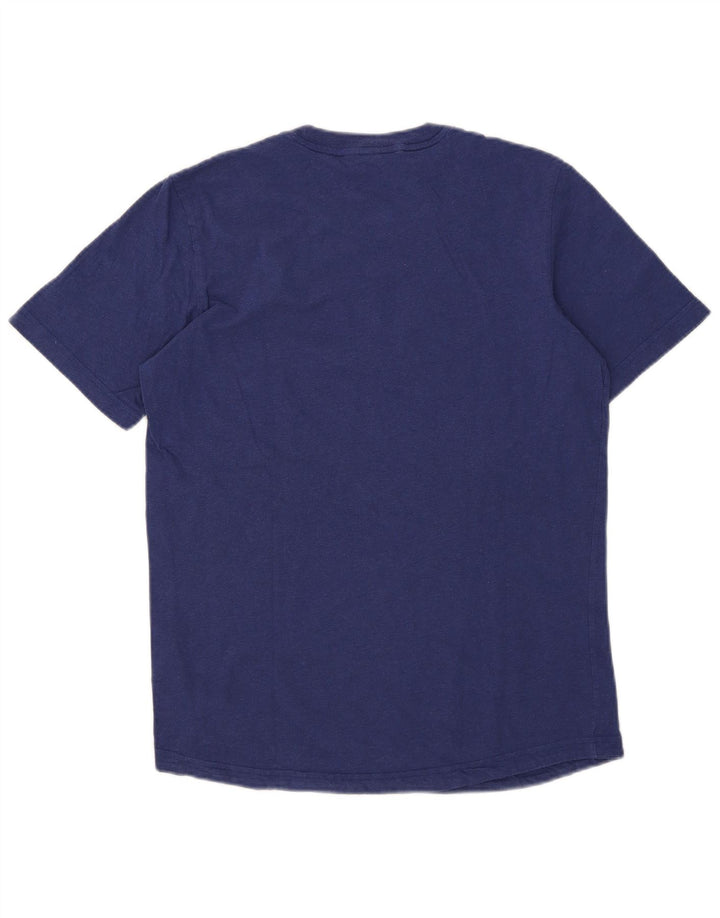Ανδρικό γραφικό T-Shirt Adidas Top από μεσαίο μπλε βαμβακερό