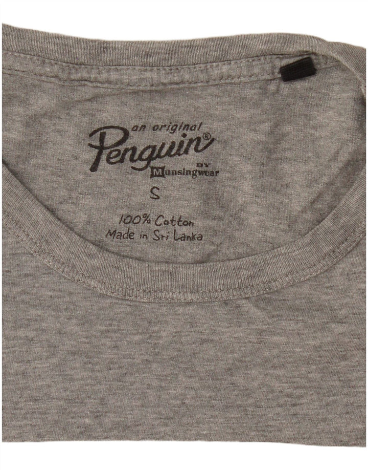 Ανδρικό γραφικό T-Shirt PENGUIN Μπλουζάκι Μικρό βαμβακερό γκρι
