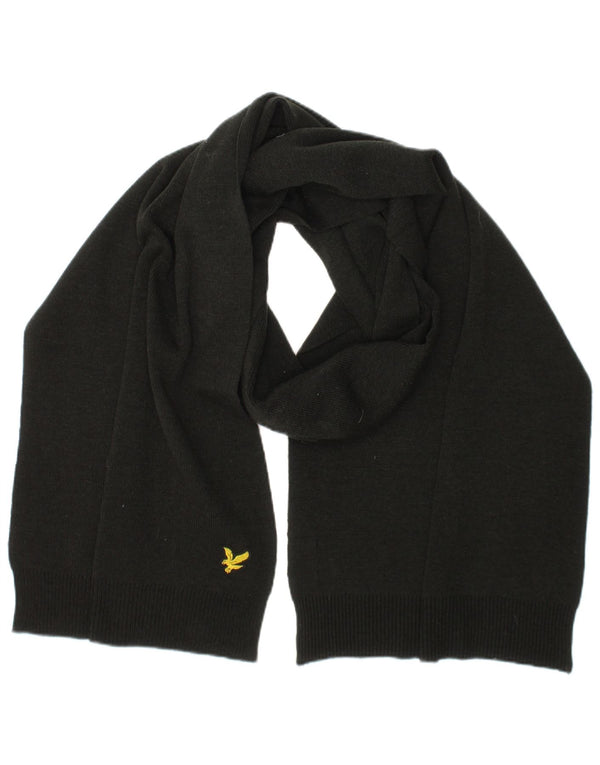 Ανδρικό ορθογώνιο φουλάρι Lyle & Scott One Size Μαύρο Πολυεστέρας