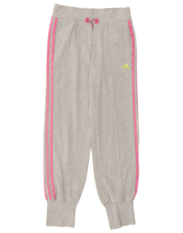 Adidas Girls Comfort Fit αθλητική φόρμα παντελόνι Joggers 11-12 ετών W24 L27 Gre