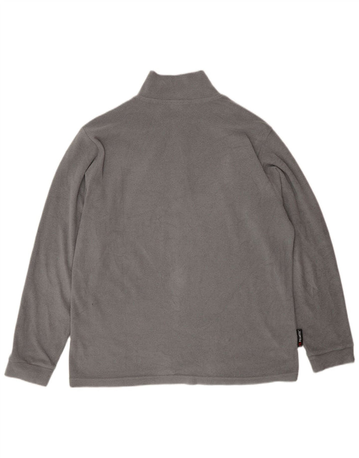 Invicta Ανδρικό φερμουάρ Fleece Jumper Μεγάλο Γκρι Πολυεστέρας