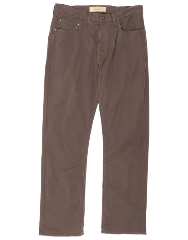 Ανδρικό ίσιο casual παντελόνι Wrangler W34 L32 Γκρι βαμβακερό
