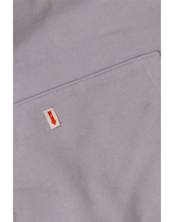 PUMA Girls Graphic Hoodie Jumper 9-10 Years Purple Cotton