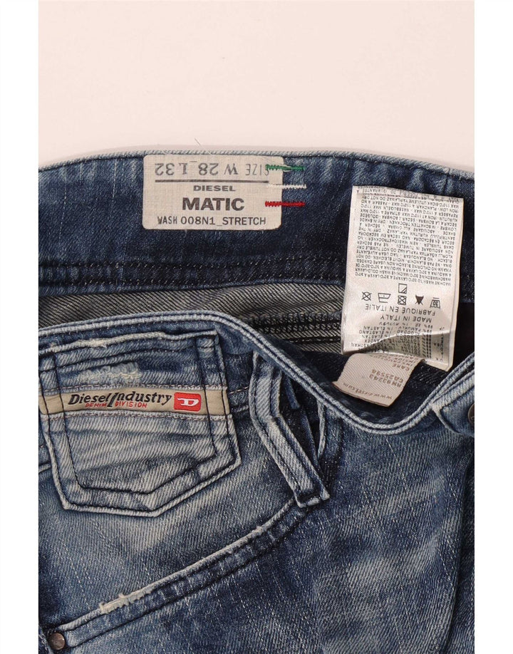 Diesel Γυναικείο Matic Distressed Slim Jeans W28 L32 Μπλε βαμβακερό