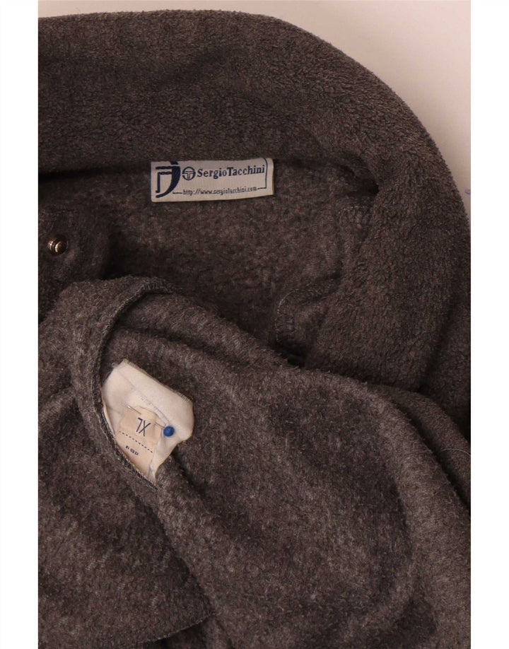 Sergio Tacchini Ανδρικό κουμπιά Fleece Jumper XL Γκρι