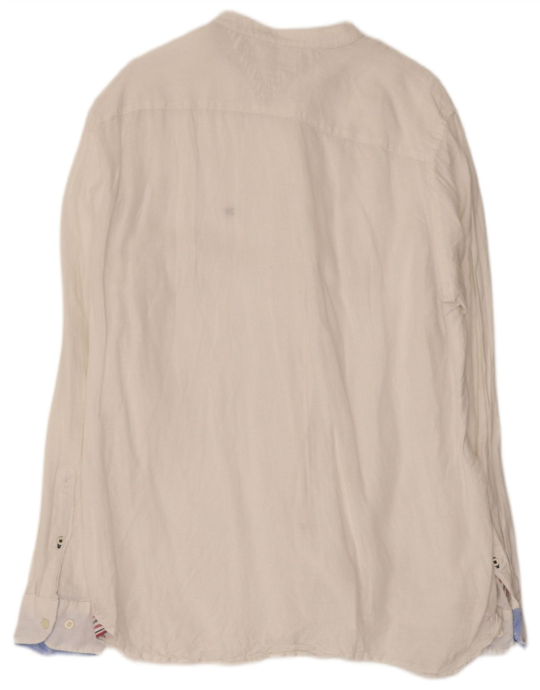 TOMMY HILFIGER Ανδρικό πουκάμισο κανονικής εφαρμογής, μεγάλο λευκό λινό