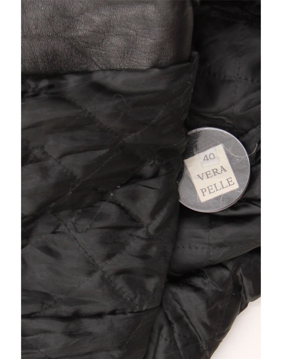 Vintage Γυναικείο Δερμάτινο Παλτό IT 40 Small Black Leather