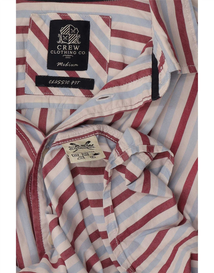 Ανδρικό πουκάμισο Crew Clothing Classic Fit, Βαμβακερό μεσαίο μπλε ριγέ