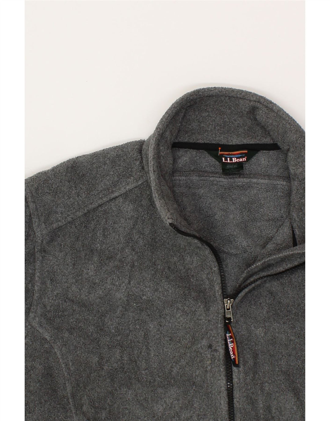 L.L.BEAN Womens Fleece Jacket UK 18 XL Grey Polyester Vintage L.L.Bean and Second-Hand L.L.Bean from Messina Hembry 