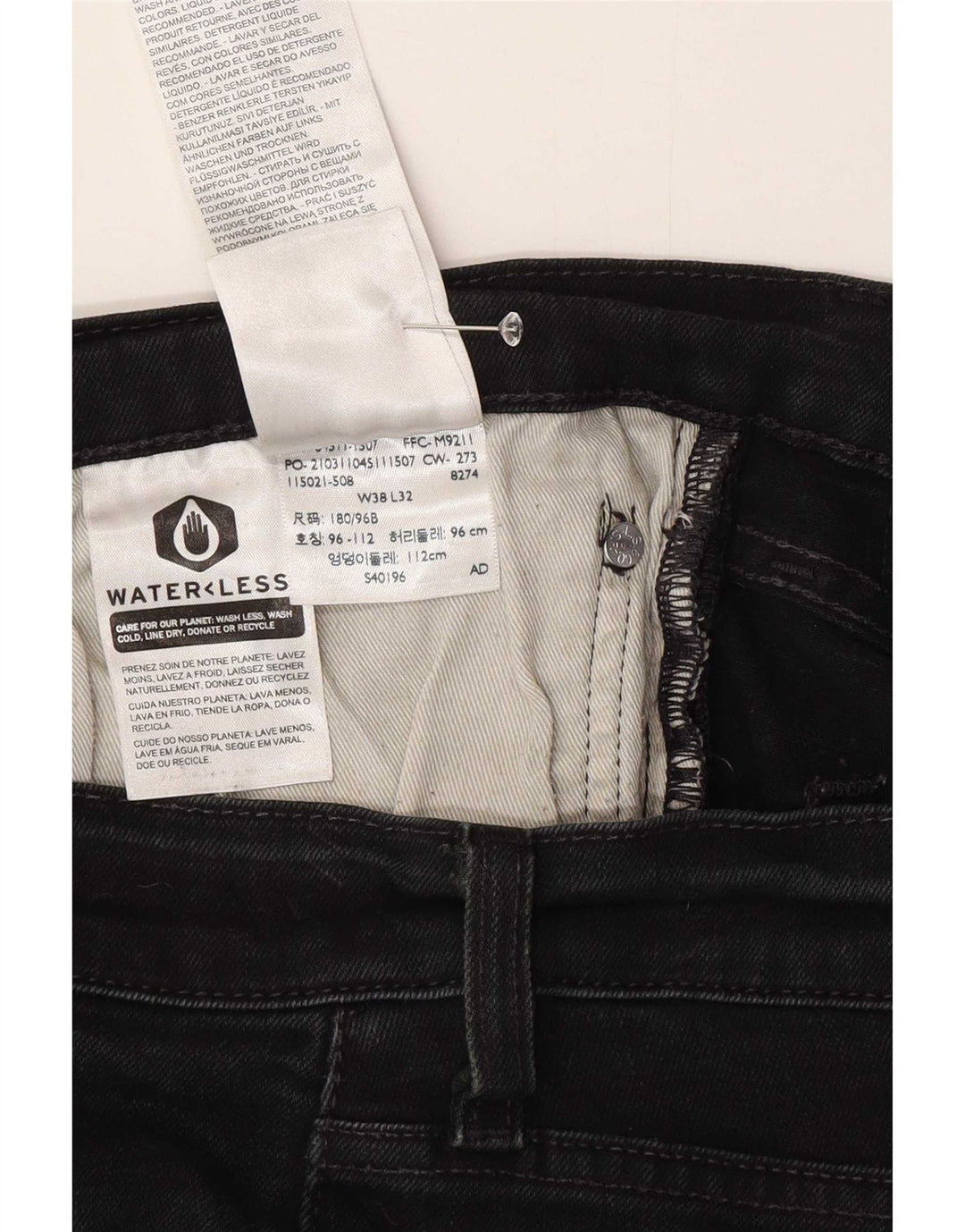 Ανδρικό τζιν σορτς Levi's 511 W38 XL μαύρο βαμβακερό