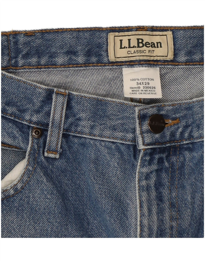 Ανδρικό τζιν ίσιο ίσιο L.L.BEAN Classic Fit W34 L29 Μπλε βαμβακερό
