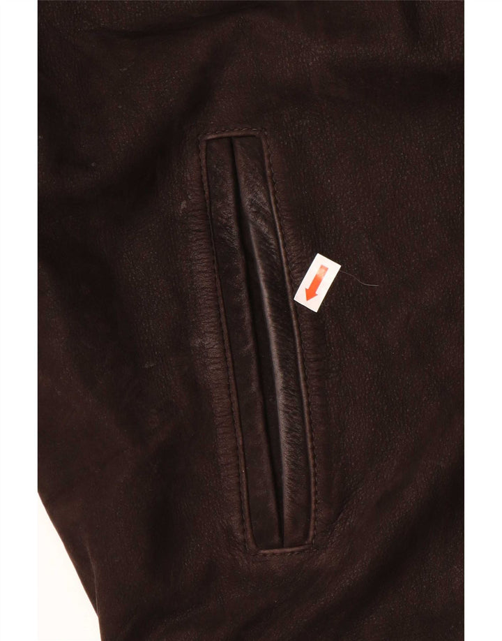 Vintage Ανδρικό Δερμάτινο Μπουφάν UK 36 Small Brown