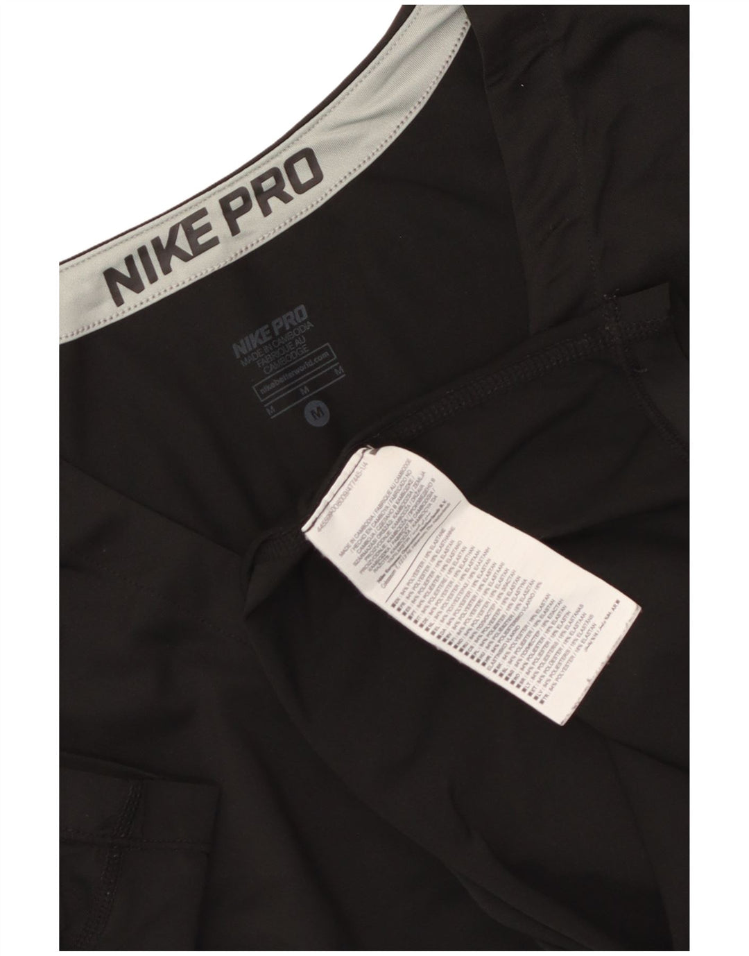 Γυναικείο T-Shirt Nike Dri Fit Top UK 12 Μεσαίο μαύρο πολυεστέρα