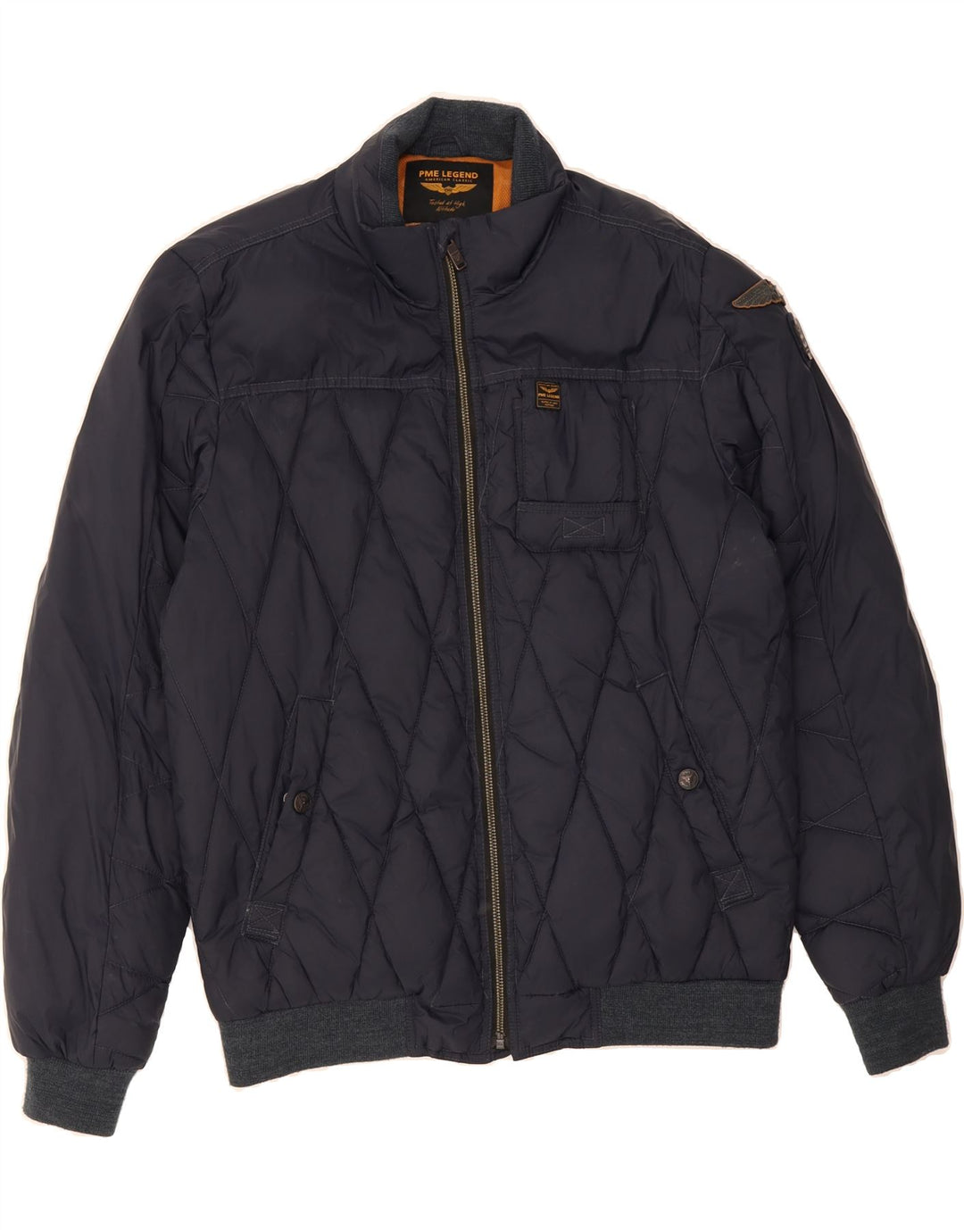 PME LEGEND Womens Quilted Jacket UK 18 XL Navy Blue Nylon Vintage Pme Legend and Second-Hand Pme Legend from Messina Hembry 