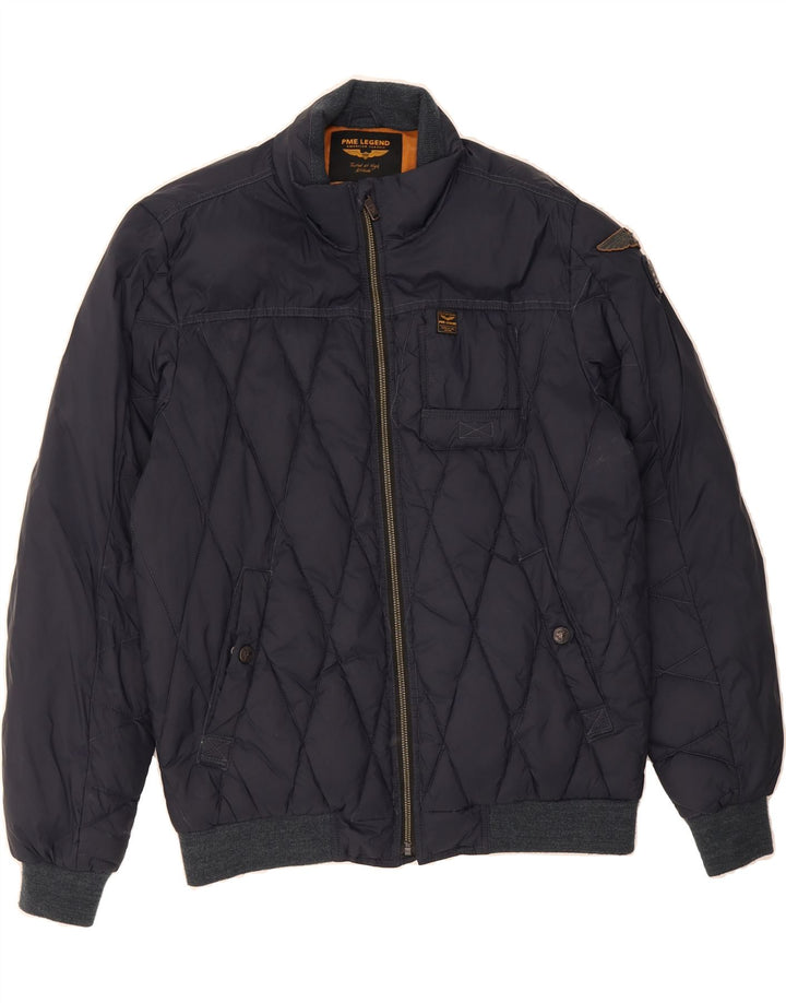 PME LEGEND Womens Quilted Jacket UK 18 XL Navy Blue Nylon Vintage Pme Legend and Second-Hand Pme Legend from Messina Hembry 