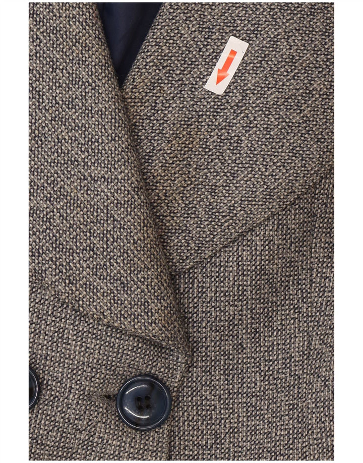 Vintage γυναικείο διπλό παλτό UK 10 Small Grey Wool