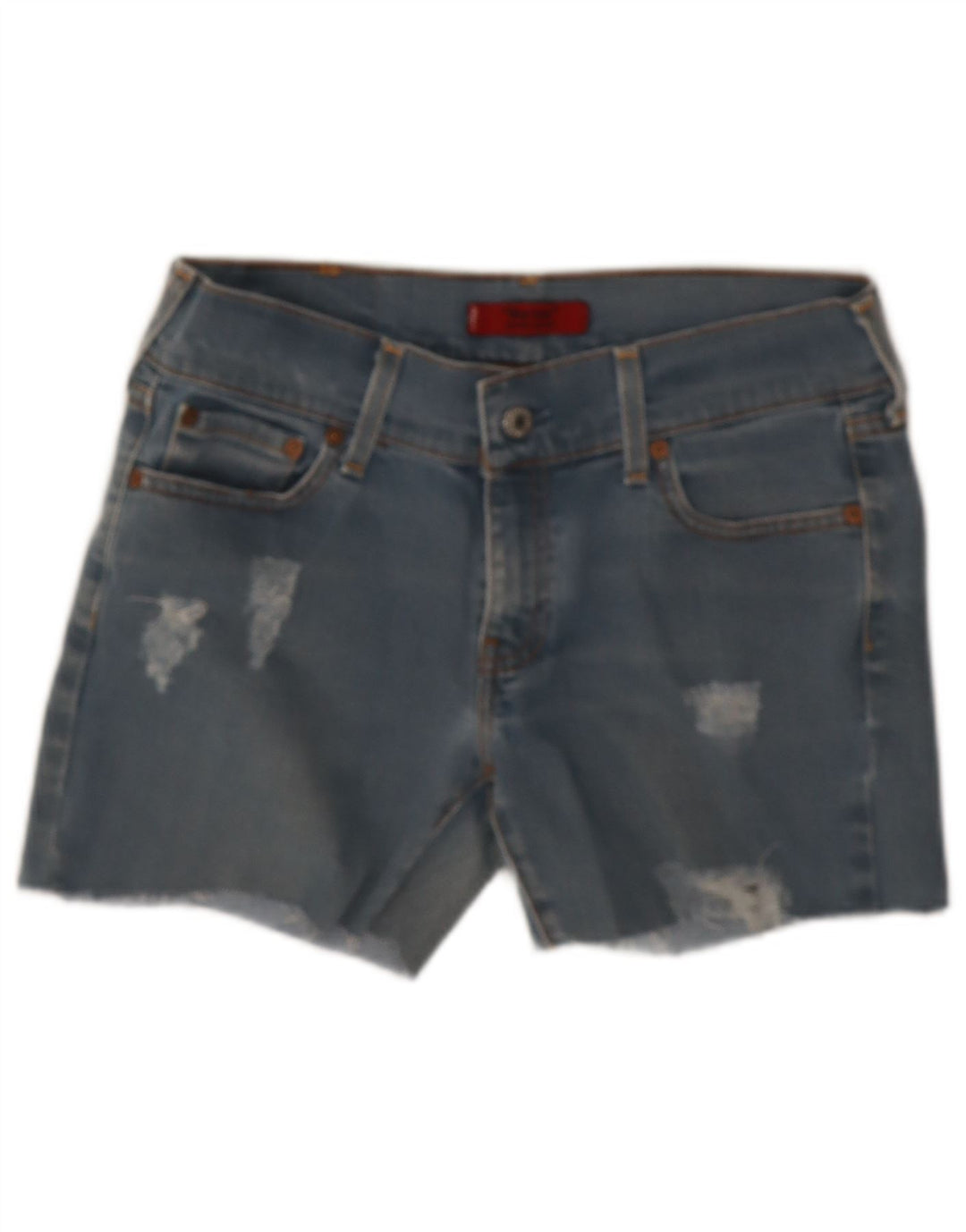 Levi's Womens 559 Distressed τζιν σορτς W32 μεγάλο μπλε βαμβακερό
