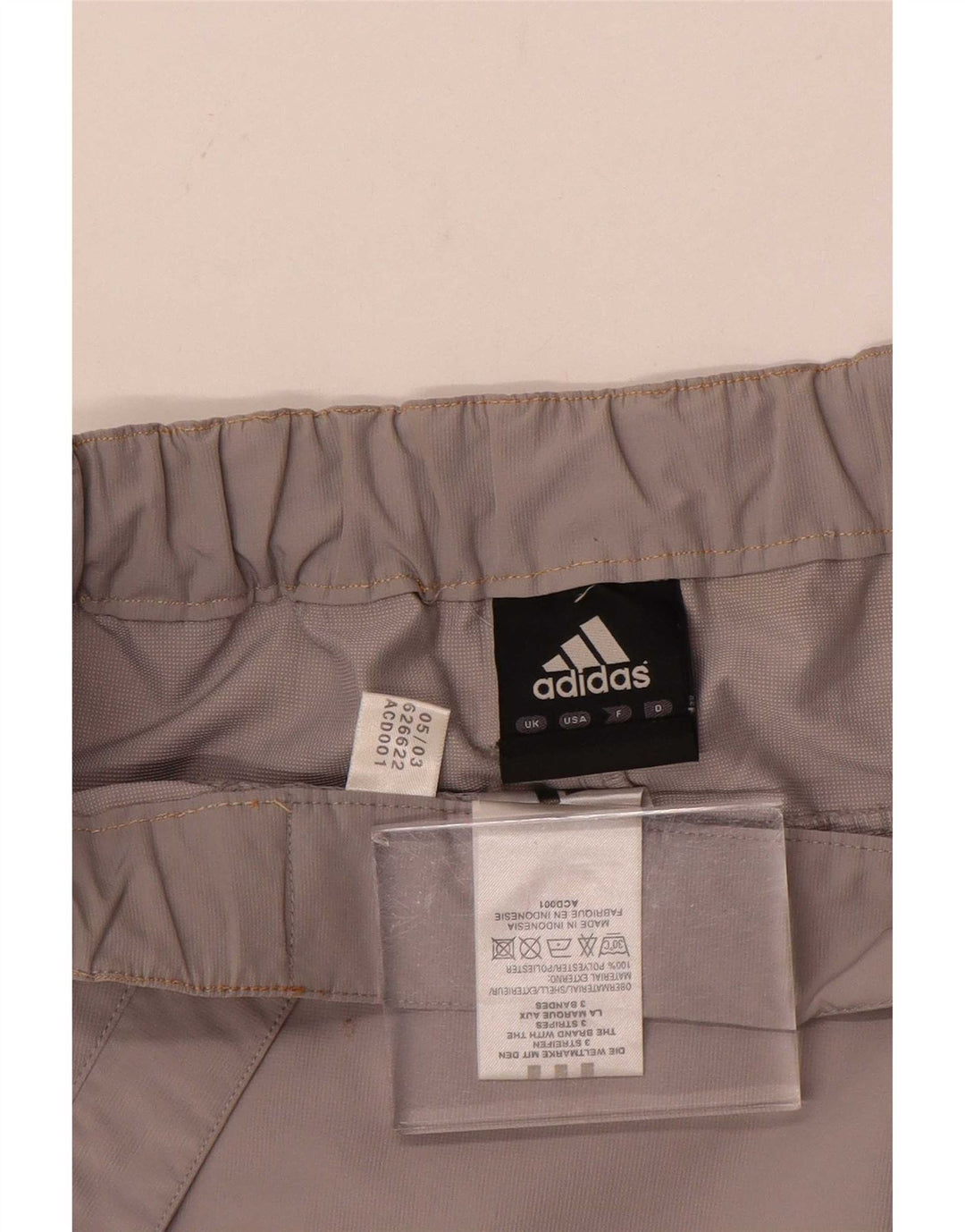 Ανδρικό ίσιο παντελόνι Chino Adidas XL W40 L32 Γκρι Πολυεστέρας
