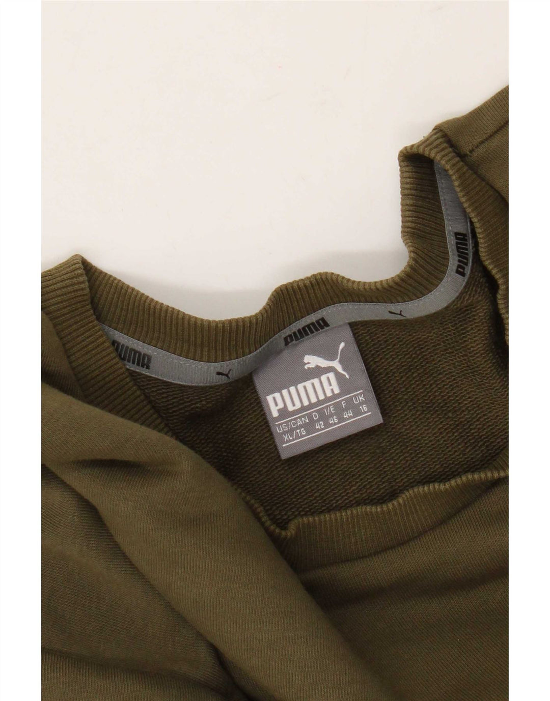 Γυναικεία γραφική φούτερ Puma Jumper UK 16 Large Khaki