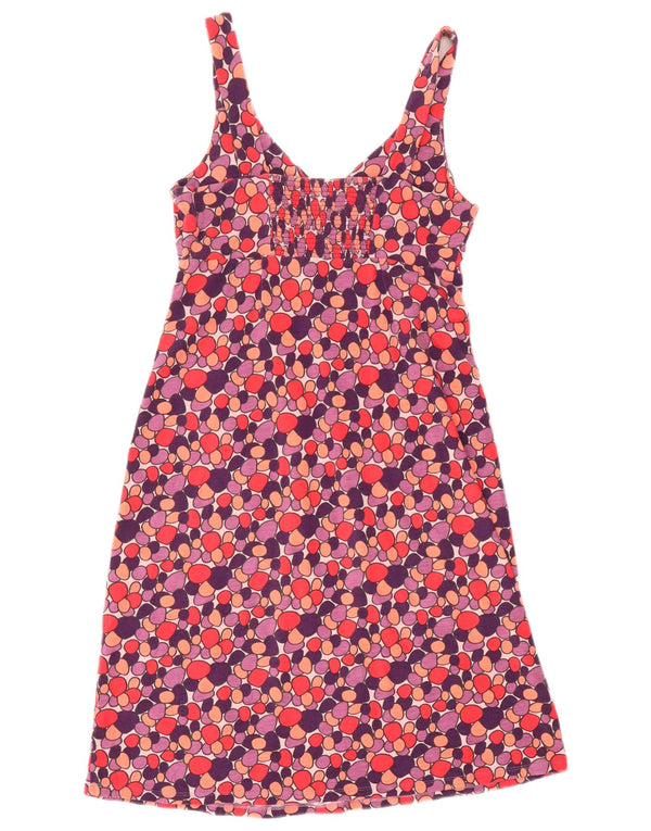 Boden Γυναικείο Αμάνικο Φόρεμα Α-Line UK 12 Medium πολύχρωμο Floral