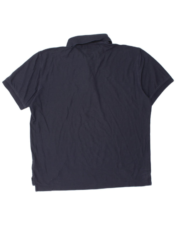 Tommy Hilfiger Ανδρικό μπλουζάκι πόλο με κανονική εφαρμογή 2XL Navy Blue βαμβακερό