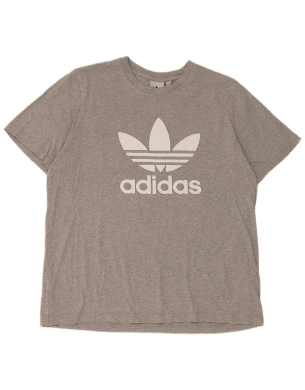 Ανδρικό γραφικό T-Shirt Adidas Top XL Γκρι βαμβακερό