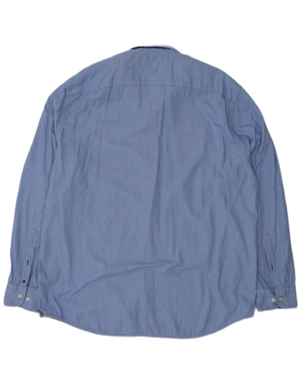 Ανδρικό πουκάμισο Tommy Hilfiger 2XL Βαμβακερό με μπλε στίγματα